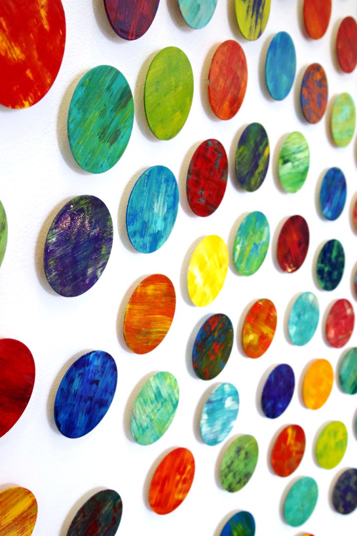 Colorful Abstract Wood Wall Art | Rosemary Pierce Modern Art