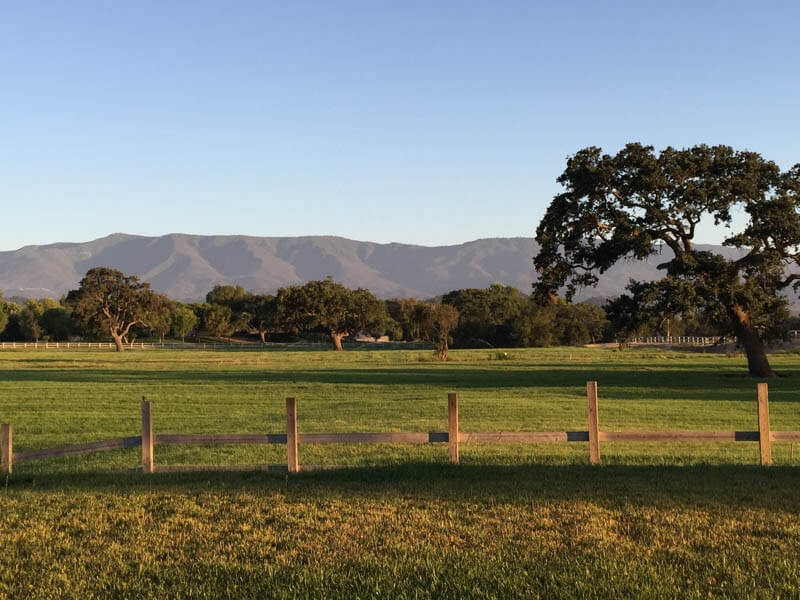 View of Santa Ynez Valley, California