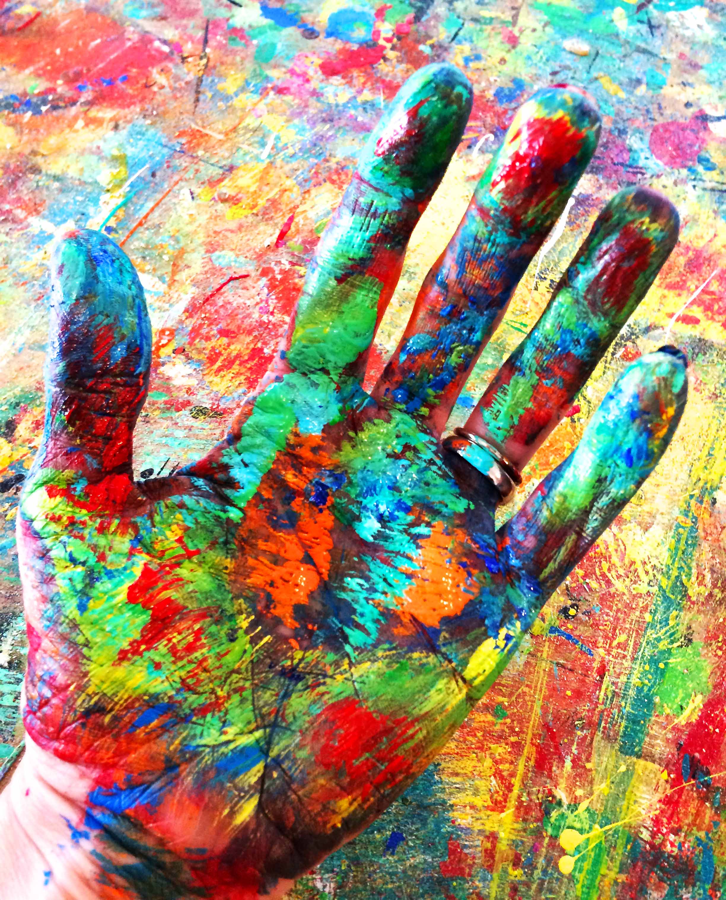 kaleidoscope Hands | Living in Color | rosemary pierce modern art