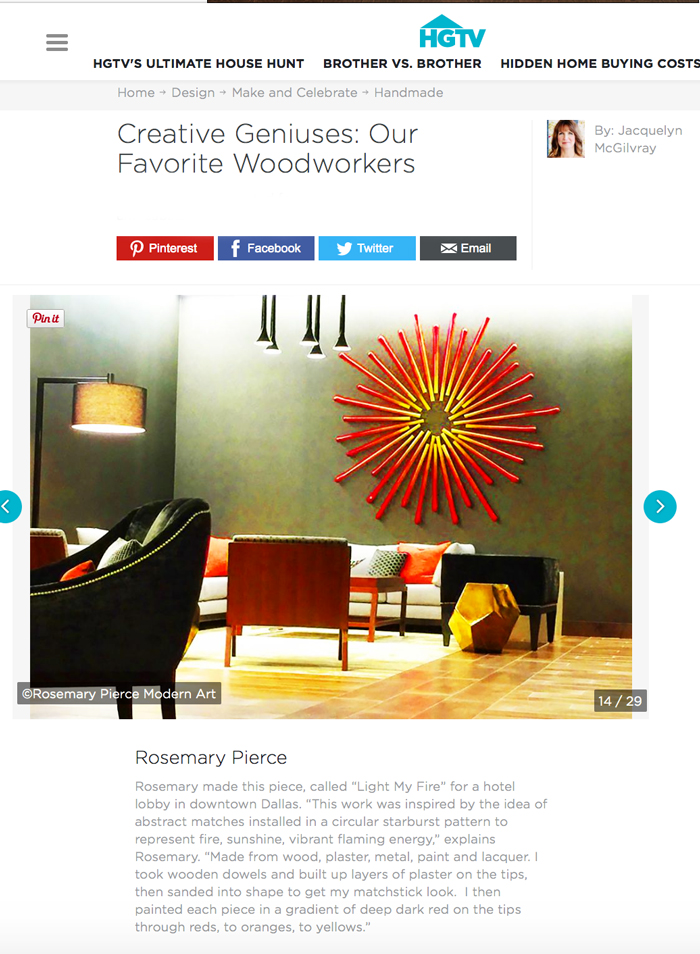HGTV Creative Genius Woodworkers | Modern Art | Modern Interior Design | HGTV Wood Art